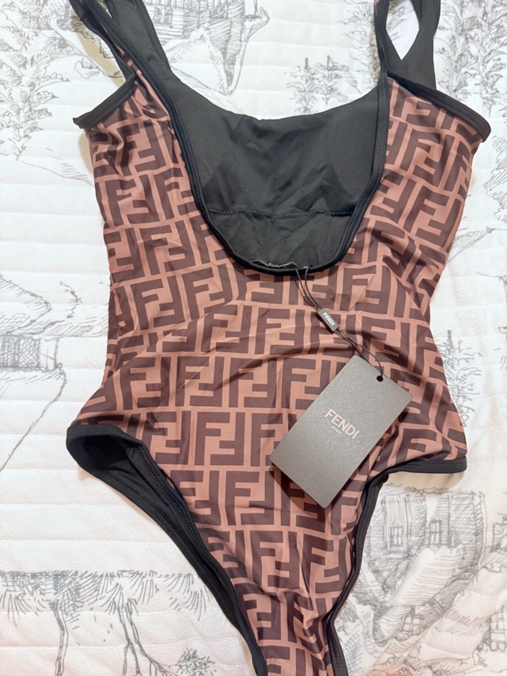 Fendi one piece swimsuit. Womens small NWT - Picture 2 of 4